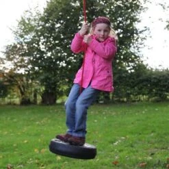 ESSCHERT DESIGN Balançoire En Pneu Pour Jardin -Jardin Et Extérieur balancoire jardin pneu 2