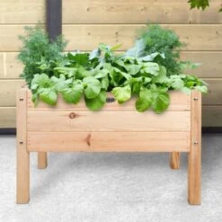 ESSCHERT DESIGN Carré Potager Pour Enfant En Bois Naturel -Jardin Et Extérieur carre potager enfants 2