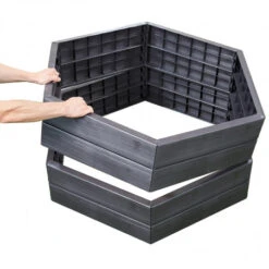 Carré Potager Ergo Imitation Bois 25 Cm -Jardin Et Extérieur carre potager ergo imitation bois 25 cm 2