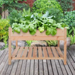 ESSCHERT DESIGN Carré Potager XXL Bois Naturel 119x79cm -Jardin Et Extérieur carre potager xxl bois naturel 119x79cm 2