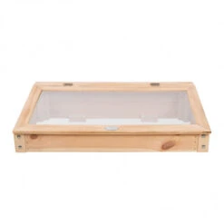 ESSCHERT DESIGN Châssis Serre En Bois Naturel -Jardin Et Extérieur chassis serre en bois naturel 1