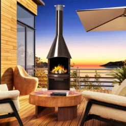 Cheminée D'extérieur Sydney Noir 12 Cheminée D'extérieur Sydney Noir -Jardin Et Extérieur cheminee d exterieur sydney noir 4