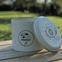 ESSCHERT DESIGN Composteur De Table Anti Odeur Avec Filtre -Jardin Et Extérieur composteur de table 2