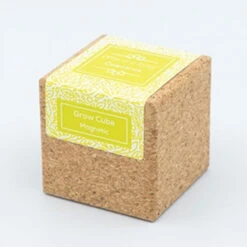 Pret A Pousser Coriandre Cube En Liège Aimanté 7,5cm -Jardin Et Extérieur cube aimante coriandre pret a pousser 1