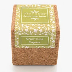 Cube En Liège Aimanté Avec Fleur De Pensée Prêt à Pousser -Jardin Et Extérieur cube aimante pensee pret a pousser 3