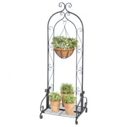 Devant -Jardin Et Extérieur etagere en fer forge pour plantes 133 cm 1