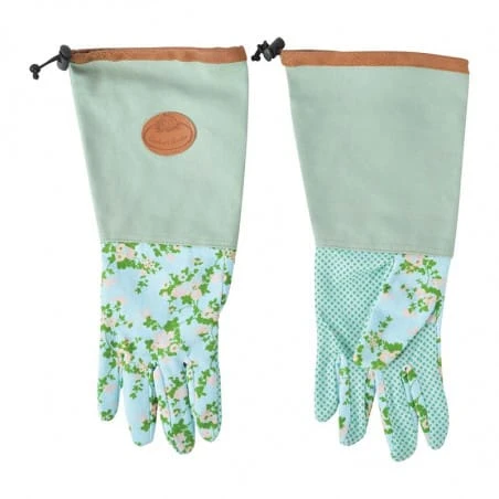 ESSCHERT DESIGN Gants De Jardin Longs Imprimé Roses 4 ESSCHERT DESIGN Gants De Jardin Longs Imprimé Roses – Image 2