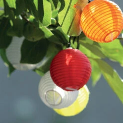 Devant -Jardin Et Extérieur guirlande solaire lumineuse polka 10 lampions 1