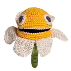 Hochet Fraise Réversible Fait Main Coton Bio -Jardin Et Extérieur hochet fraise reversible fait main coton bio 4