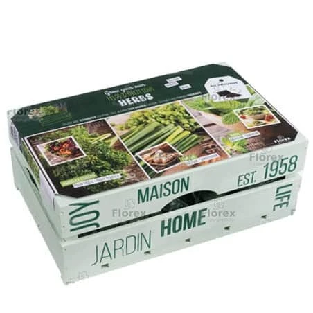 Kit Herbes Aromatiques En Caisse Bois 4 Kit Herbes Aromatiques En Caisse Bois – Image 2