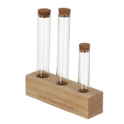 ESSCHERT DESIGN Lot De 3 Tubes à Essai En Verre 18cm -Jardin Et Extérieur lot 3 tubes essai verre 2