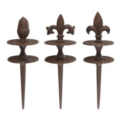 ESSCHERT DESIGN Lot De 3 Guides Tuyaux Fonte 29 Cm -Jardin Et Extérieur lot de 3 guides tuyaux fonte 29 cm 1