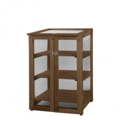 ESSCHERT DESIGN Mini Serre D'intérieur En Bois Et Polycarbonate -Jardin Et Extérieur mini serre interieur bois polycarbonate 5