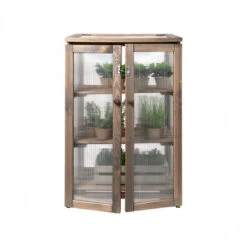 ESSCHERT DESIGN Mini Serre D'intérieur En Bois Et Polycarbonate -Jardin Et Extérieur mini serre interieur bois polycarbonate 6