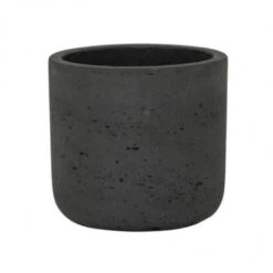 Pot Charlie S Noir Effet Béton 15cm