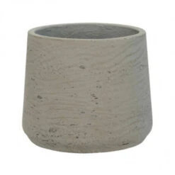 Pot Patt L Gris Effet Béton 19.5cm