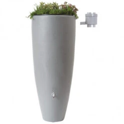 Récupérateur D'eau 2 En 1 Gris 300L Avec Bac à Fleur Amovible 7 Récupérateur D'eau 2 En 1 Gris 300L Avec Bac à Fleur Amovible -Jardin Et Extérieur recuperateur d eau 2 en 1 gris 300l avec bac a fleur amovible 1