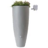 Récupérateur D'eau 2 En 1 Gris 300L Avec Bac à Fleur Amovible -Jardin Et Extérieur recuperateur d eau 2 en 1 gris 300l avec bac a fleur amovible