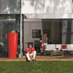 Récupérateur D'eau COLOR 350L TOMATO -Jardin Et Extérieur recuperateur d eau color 350l tomato 6