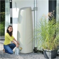 Récupérateur D'eau Elégance 400L - Sable -Jardin Et Extérieur recuperateur d eau elegance 400l sable 2