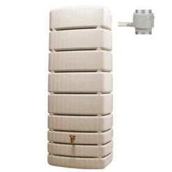 Récupérateur D'eau Mural Slim 500 L Sable -Jardin Et Extérieur recuperateur d eau mural slim 500 l sable 1