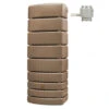 Récupérateur D'eau Mural Slim 500 L Taupe -Jardin Et Extérieur recuperateur d eau mural slim 500 l taupe