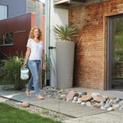 Récupérateur D'eau NATURA SAHARA 2 En 1 - 350 L -Jardin Et Extérieur recuperateur d eau natura sahara 2 en 1 350 l 2