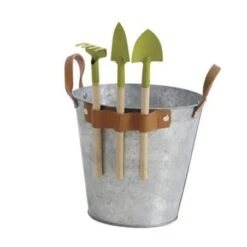 Seau En Zinc Pour Enfant Avec 3 Outils