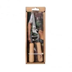 ESSCHERT DESIGN Sécateur Fleuriste En Acier, Carbone Et Bois 8 ESSCHERT DESIGN Sécateur Fleuriste En Acier, Carbone Et Bois -Jardin Et Extérieur secateur pour fleurs 2