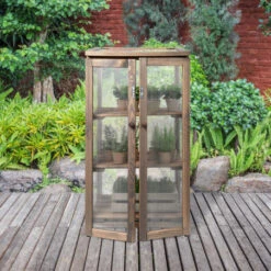 ESSCHERT DESIGN Serre De Jardin Bois Et Polycarbonate 125cm 20 ESSCHERT DESIGN Serre De Jardin Bois Et Polycarbonate 125cm -Jardin Et Extérieur serre jardin bois polycarbonate 8