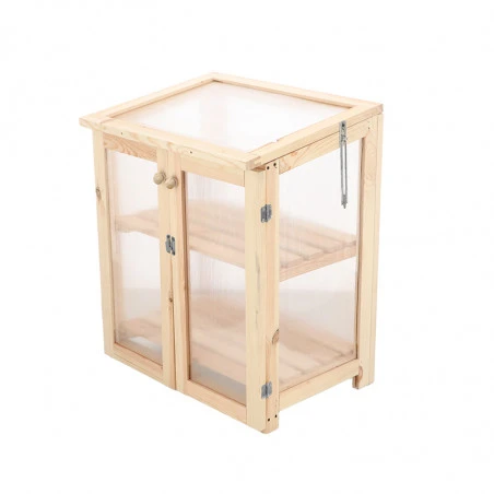 ESSCHERT DESIGN Serre De Terrasse Polycarbonate En Bois 85cm 5 ESSCHERT DESIGN Serre De Terrasse Polycarbonate En Bois 85cm – Image 3