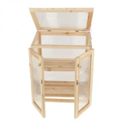 ESSCHERT DESIGN Serre De Terrasse Polycarbonate En Bois 85cm 22 ESSCHERT DESIGN Serre De Terrasse Polycarbonate En Bois 85cm -Jardin Et Extérieur serre terrasse polycarbonate bois 8