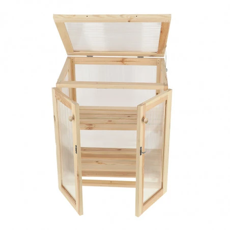 ESSCHERT DESIGN Serre De Terrasse Polycarbonate En Bois 85cm 12 ESSCHERT DESIGN Serre De Terrasse Polycarbonate En Bois 85cm – Image 10