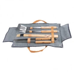 ESSCHERT DESIGN Set Outils Barbecue En Jeans -Jardin Et Extérieur set outils barbecue en jeans 3