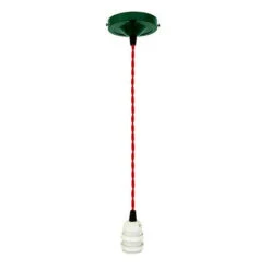 Suspension Luminaire Rouge Et Vert