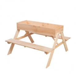 ESSCHERT DESIGN Table Pique Nique Enfant Bac à Sable -Jardin Et Extérieur table pique nique enfant bac sable 10