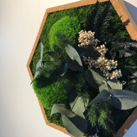 Tableau Végétal Mural Stabilisé 34cm Hex 11 Tableau Végétal Mural Stabilisé 34cm Hex – Image 9